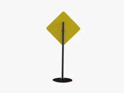 Street Sign 7 Low-poly 3D model