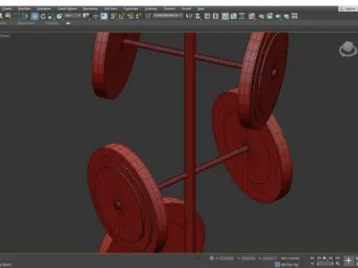 LE ROYER CHANDELIER Low-poly 3D model