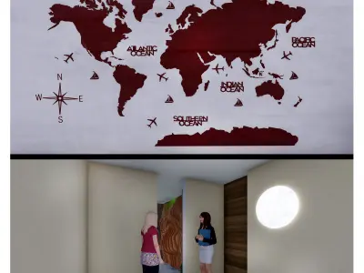 Fashion salon  Animation 00 3D model