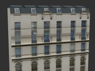 Typical Parisian Apartment 3d Building 06 3D model