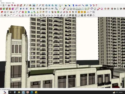 3D Hotel Building Model for Exquisite Getaways 3D model