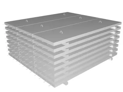 steel reinforced concrete sheet in thailand Low-poly 3D model