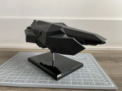 3D print Amun Ra stealth frigate from the Expanse 3D print model