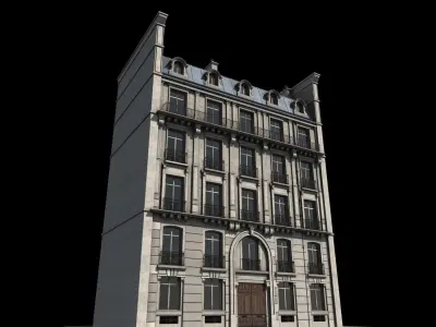 Paris Building Haussmann 3D model