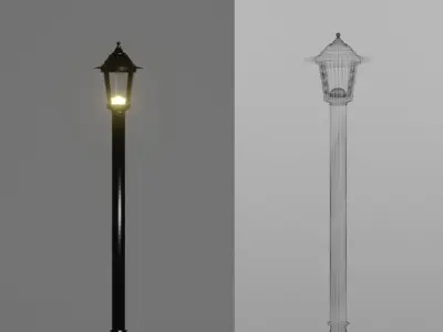 Street Lamp Free 3D model
