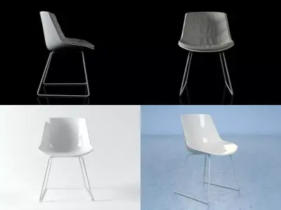 Flow chair sled base 3D model
