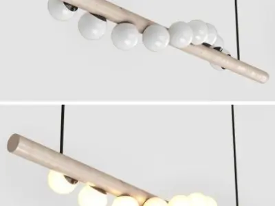 hollis - morris - willowpendant lamp Low-poly 3D model