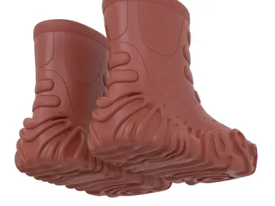 Crocs Boots FW24 Low-poly 3D model