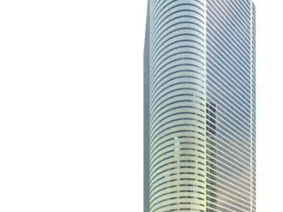 Building   Glass Skyscraper 3D model