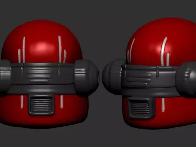 helmet high poly sculpt 3d printable ver 7 3D model 3D model 126