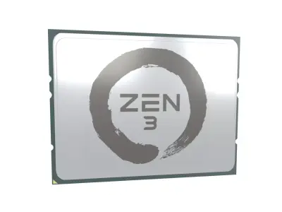 AMD TR4 CPU Zen 3 V1 001 3D model