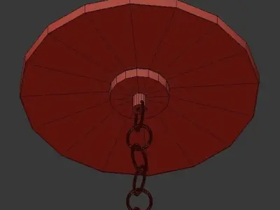 Double Cirque Chandelier 3D model