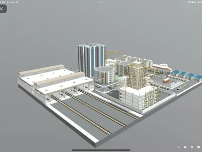 Mumbai city  Low-poly 3D model