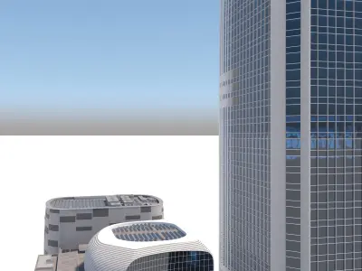 Lotte World Tower and the Mall 3D model 3D model