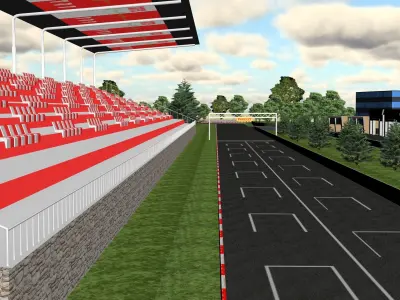 ready race track  for RACE games  Low-poly 3D model