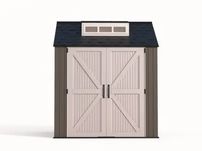 Storage Shed outdoor for Garden Backyard Home Pool outdoor  Low-poly 3D model