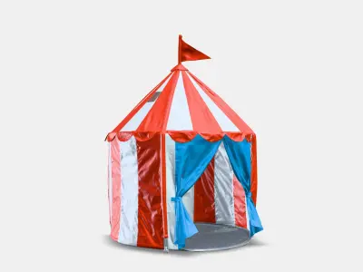 CIRCUS TENT Tent Low-poly 3D model