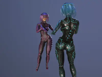 SciFi Arlin Low-poly 3D model