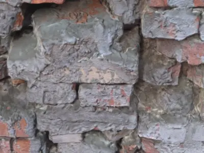 Brick wall photogrammetry  3D model