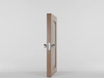 Wooden Door 3D model 11
