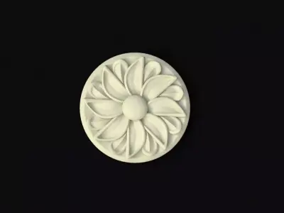 rosette flower 3D model 27