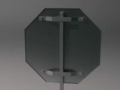 Stop sign model 3D model