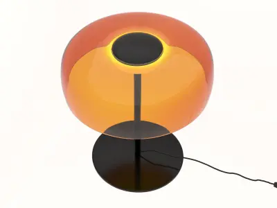 glass table lamp 3D model