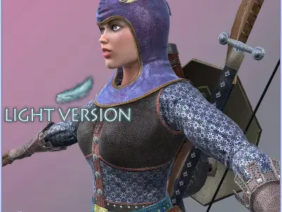 Eva Adventurer Light Version Low-poly 3D model