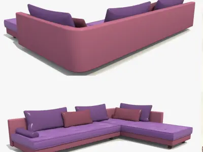 Furniture Collection different sofas and chairs 3D model