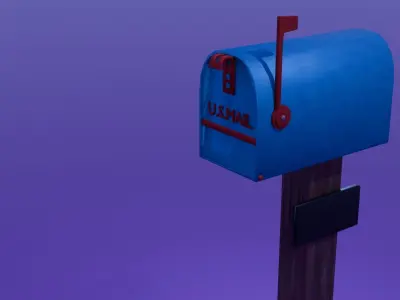 Mailbox Free low-poly 3D model purchase