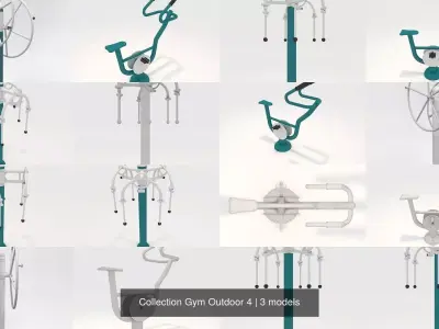 Collection Gym Outdoor 4 3D Model Pack