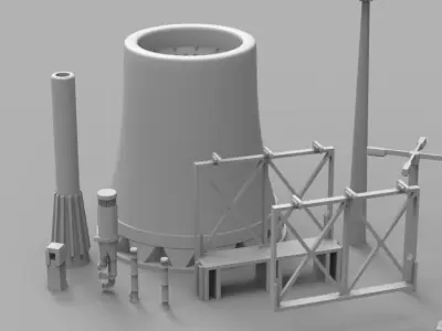 Infrastructure and Objectives Pack 04 3D print model