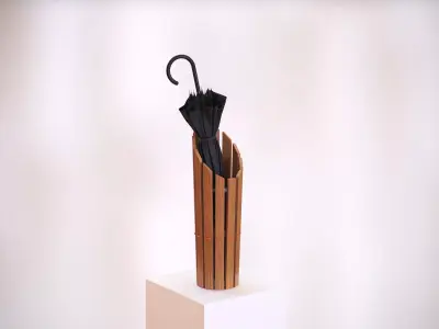 Wooden umbrella holder HG2 3D model