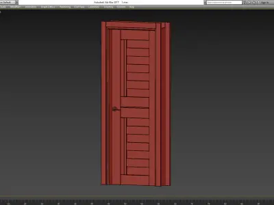 Vetro Gray Oak Belldinni Modern Interior Door 3d model Low-poly 3D model