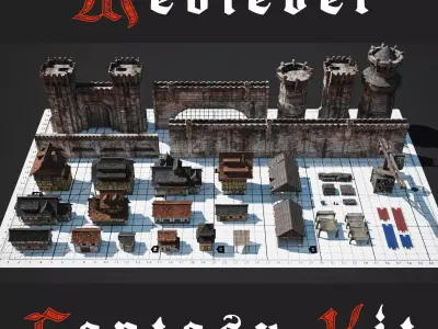 Medievel Fantasy Kit 3D model