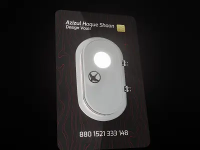 Design Vault 3d NFT Door animation Low-poly 3D model