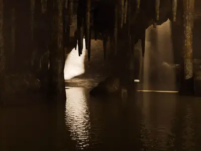 Cave 3D model Low-poly 3D model purchase