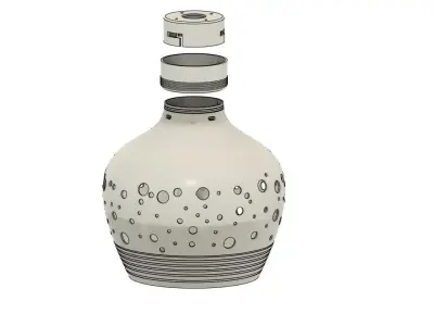 Elegant Pendant Lamp 3D print model
