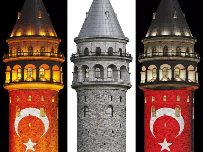 Exterior Istanbul Galata Tower  3D model