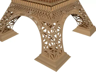 Eiffel Tower France 3D model 3D model