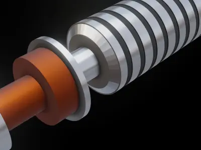 Luke Skywalker Lightsaber Low-poly 3D model