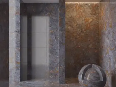 Marble wall 239 3D model