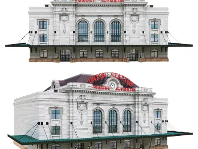 Denver Union Station Railway Station Building 3D model