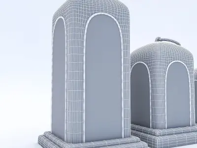 Candle Holder 01 Low-poly 3D model