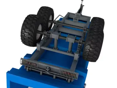 Dump Trailer 3D model