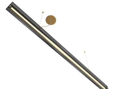 VeniceM URBAN LIGHTLINE LED brass pendant lamp 3D model