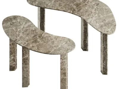 Colombo and 1953 Console by Tacchini 3D model