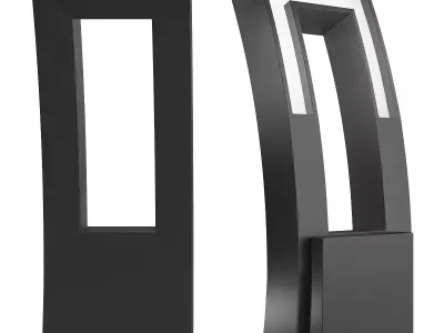 Dawn Indoor Outdoor LED Sconce Low-poly 3D model