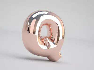 Q Balloon Copper 3D model