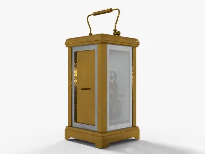 Carriage Clock  Low-poly 3D model